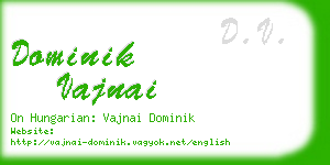 dominik vajnai business card